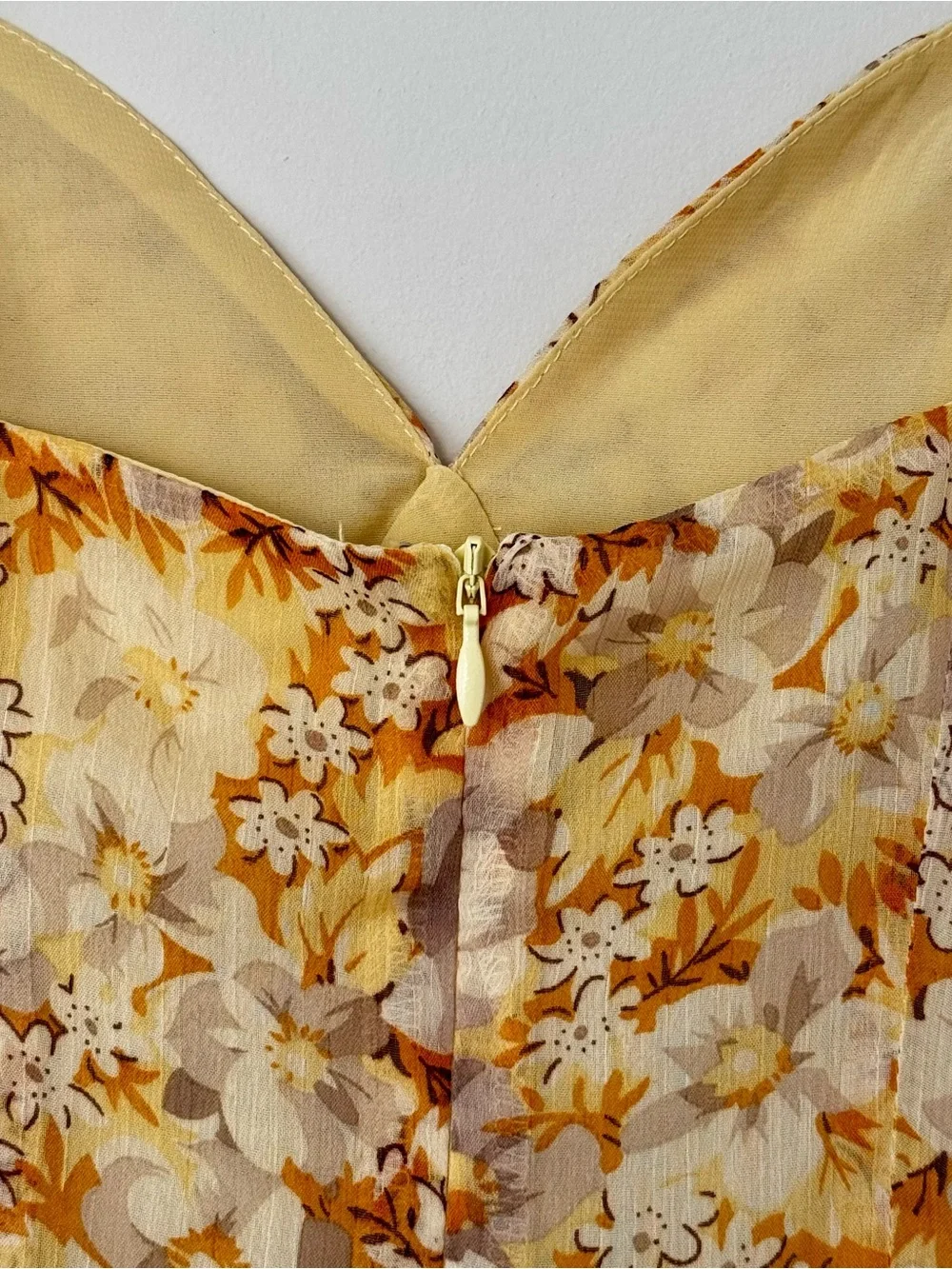 Sabo Skirt Reece Cami Dress & Matching Button Down Shirt Set, Yellow Floral – XS
